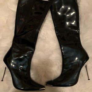 Boots by Pleasure with  Chrome heel and toe.